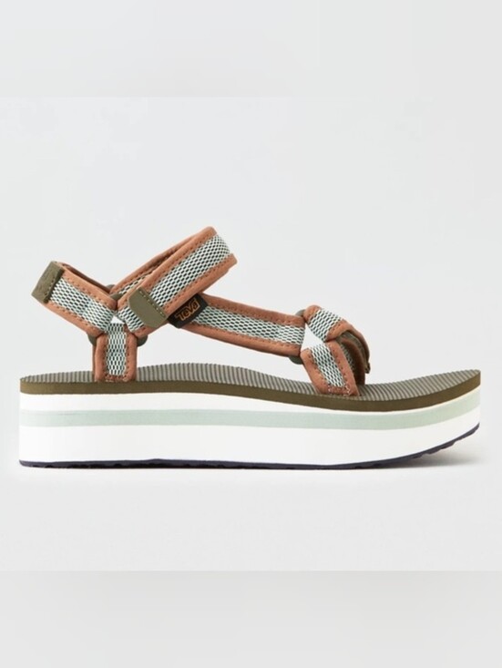 Teva Shoes - Teva Sport Sandal in Rust & Sage Webbing